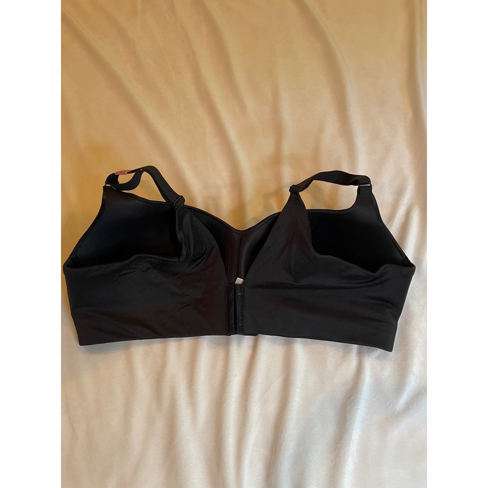 Cacique Invisible Backsmoother Bra 46DD Black Lightly Lined No-Wire NWT - Picture 2 of 6